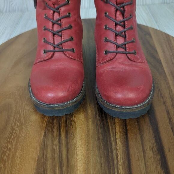 Rosa Negra Leather Combat Boots Wool Lined Swedish Design Size 36 EU - Picture 2 of 12